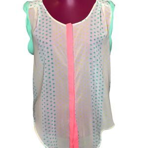American Eagle Sheer Sleeveless Top sz M
